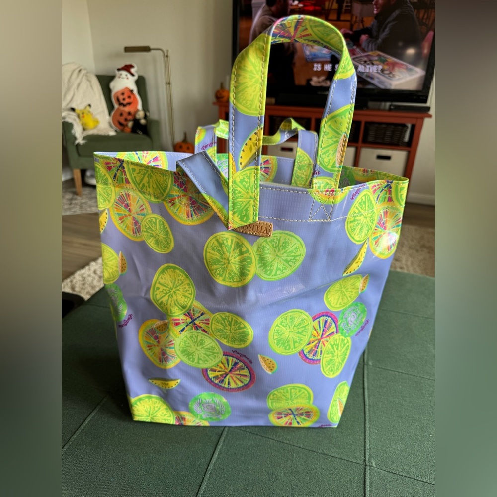 Consuela White Textured Tote